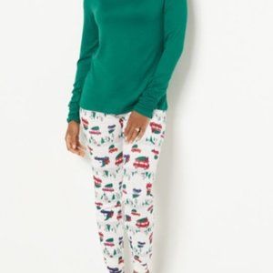 MUK LUKS Regular Women's Butter Knit Comfy Together Pajama Set